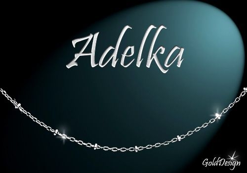 Adélka - řetízek rhodium